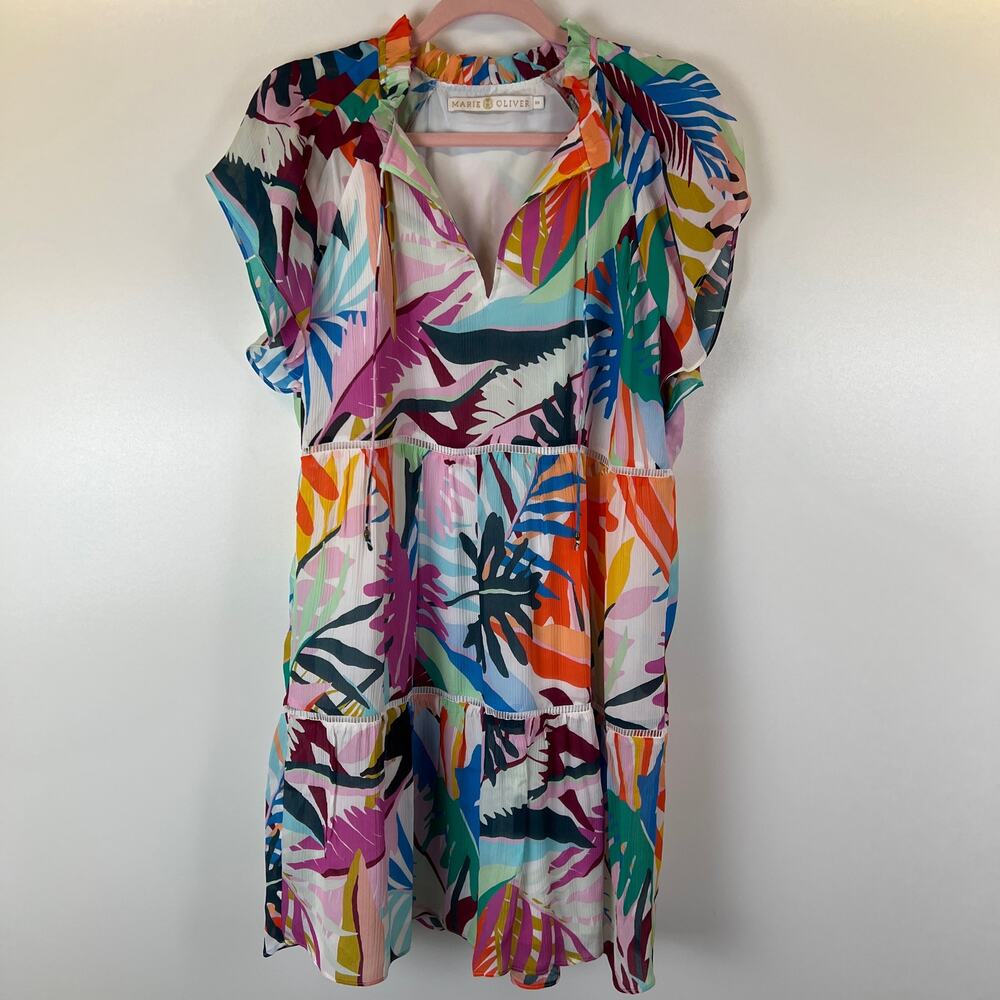Marie Oliver  Frida Flutter Dress - Tropical Multi, XS - Picture 2 of 11